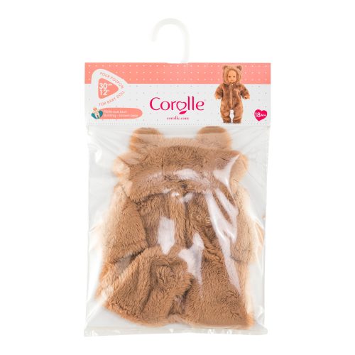 Puppen Outfit Kuschelanzug Bär 30cm