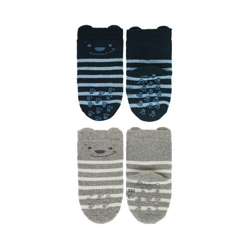 2er-Pack ABS-Krabbelsocken Bär