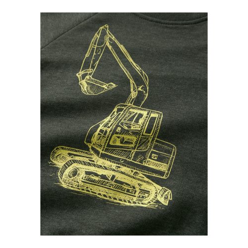 Name It, Name It Sweatshirt "NMMVION LS NREG SWEAT UNB", Baumwollmischung, regular fit
