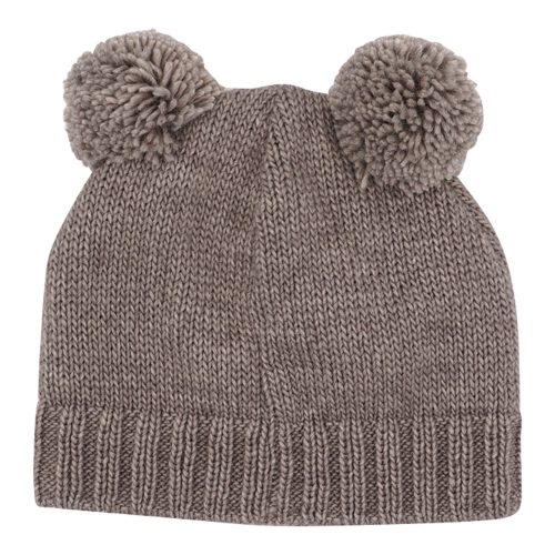 Winter-Strickmütze mit Bommel
