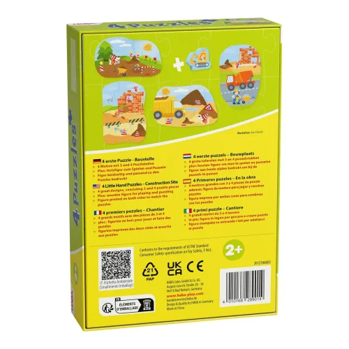 4 erste Puzzles - Baustelle