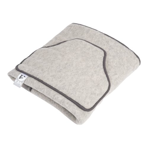 K&N Schurwolle, Schurwoll-Fleece Kniedecke, 120x100 cm