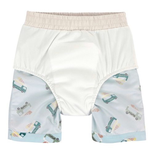 Badeshorts mit Windeleinsatz und UV-Schutz Eiswagen