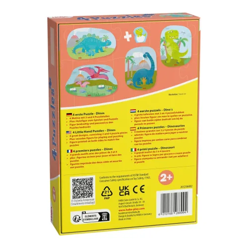 4 erste Puzzles - Dinos