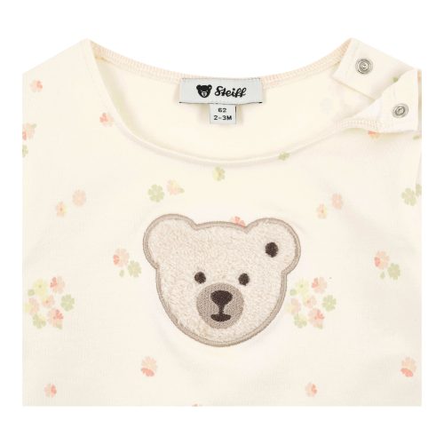 Shirt langarm Blumen Bär