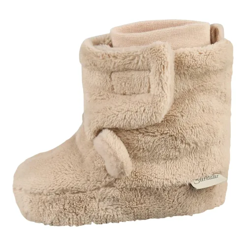 Plüsch-Winterschuhe mit Klettverschluss und Ohren