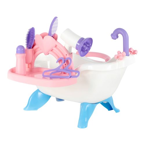 Puppenbadewanne mit Zubehör 8-tlg.