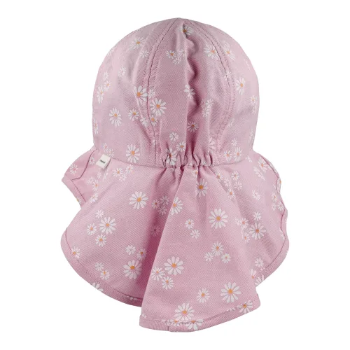 Schirmmütze mit Nackenschutz Blumen