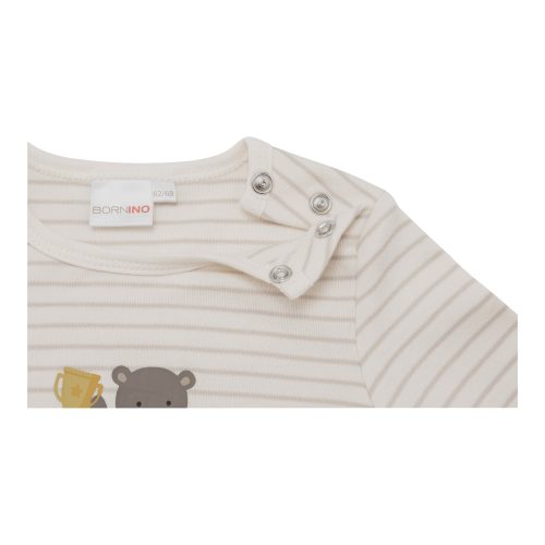 Shirt langarm Ringel Bär