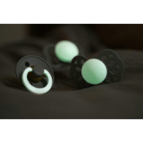 BIBS® Schnuller Colour Iron Glow/Baby Blue Glow 6-18 Monate, 2 Stk.