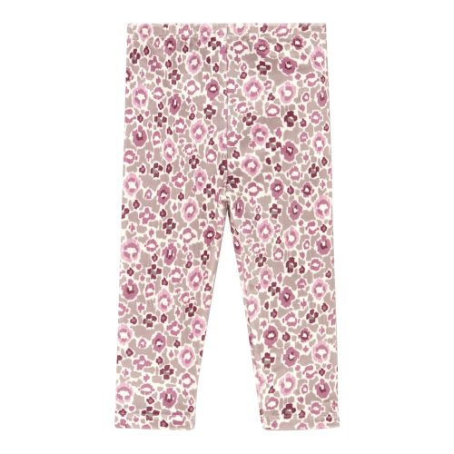3-tlg. Set Shirt langarm, Plüschweste und Leggings Blumen