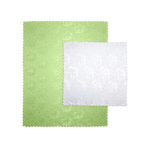 viva domo, Jacquard-Tischdecken-Set "Jasmin", Tischdecke 160x130 cm + Mitteldecke 80x80, grün