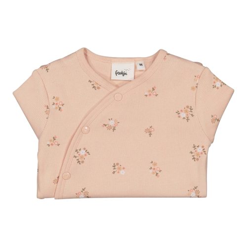 Overall mit Klappfuß Blumen Rippqualität