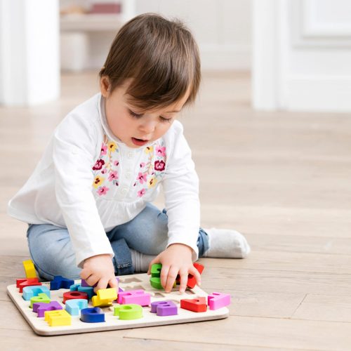 27-tlg. Holzpuzzle ABC Buchstaben