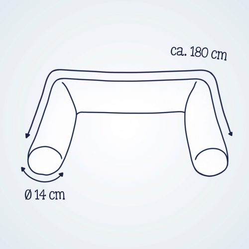 Bettschlange Nordic 180 cm