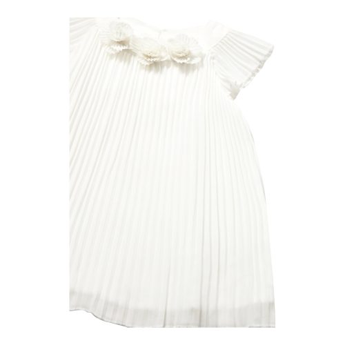 Plissee-Kleid Flügelarm Blumen
