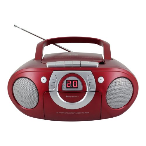 soundmaster, Soundmaster CD-Radiorecorder "SCD5100RO Rot" ( FM-Tuner )