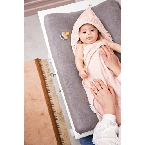 MEYCO Kapuzentuch Frottee Ruffle Soft Pink