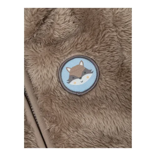 Plüschjacke Kapuze mit Ohren