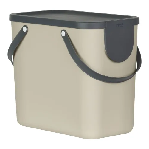Rotho, ROTHO Recyclingbox Albula 25lt 1024907422 Cappuccino 180x332x180mm