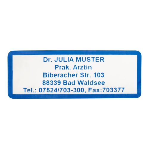 undefined, Namensaufkleber "Schrifttyp A", blau