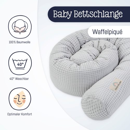 Bettschlange Waffelpiqué 180 cm