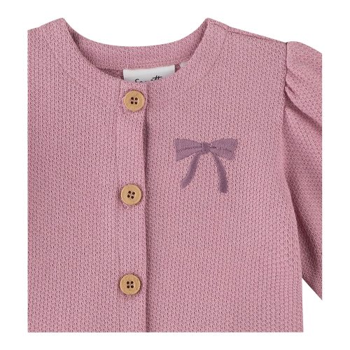 Sweatjacke Puffärmel Struktur