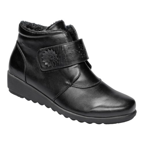 wonderwalk, wonderwalk ?Wärme-Klettstiefelette ?Beatrice?, Größe: 37, schwarz