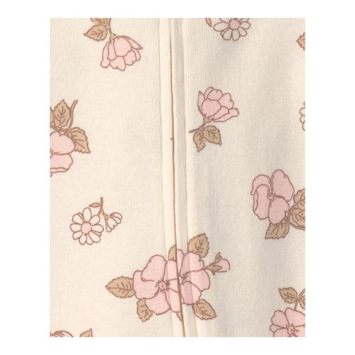 2er-Pack Schlafoveralls mit Fuß Blumen Ringel