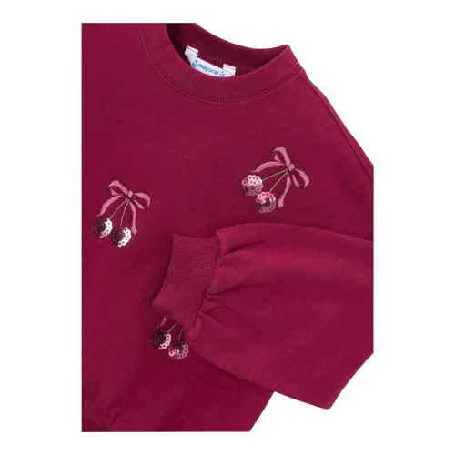 Sweatshirt Kirschen Pailletten