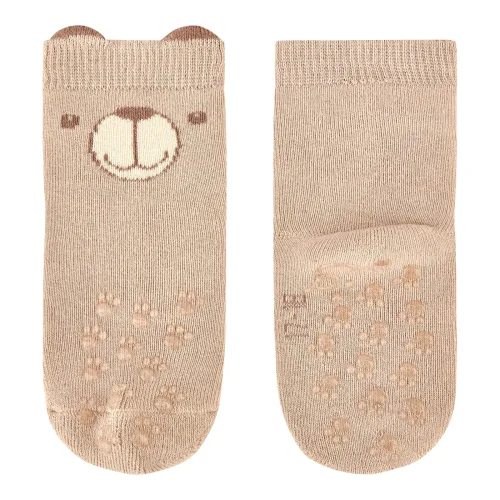 2er-Pack ABS-Krabbelsocken Bär