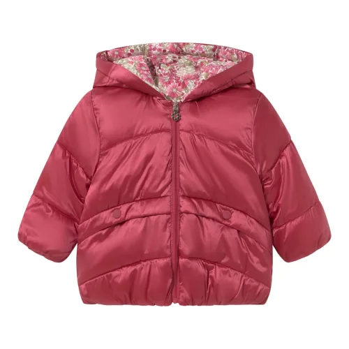 Wende-Steppjacke mit Kapuze Blumen
