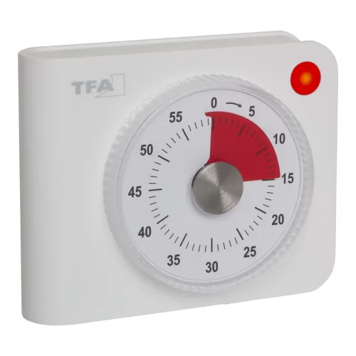 TFA Dostmann, TFA Dostmann Elektronischer Timer Timer Weiß analog