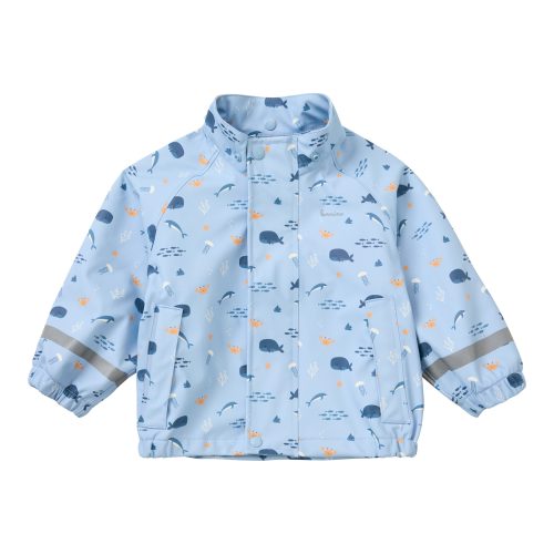 Regenjacke mit abnehmbarer Kapuze