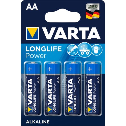 VARTA, VARTA Batterie Longlife Power 04906 121 414 AA/LR06, 4 St&uuml;ck