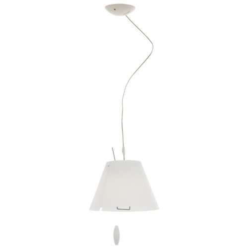 Luceplan Pendellampe Costanza Weiss Kunststoff 26 cm 17 cm - Material: Polycarbonat - Pendellampe