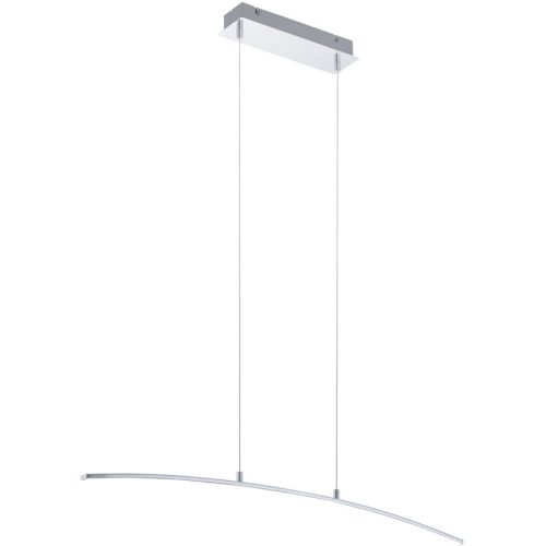 Eglo Pendellampe Lasana Weiss/Grau Aluminium 90 cm 100 cm - Farbe: chrom - LED - Lichtfarbe: Warmweiss - Material: Aluminium/Stahl/Kunststoff -