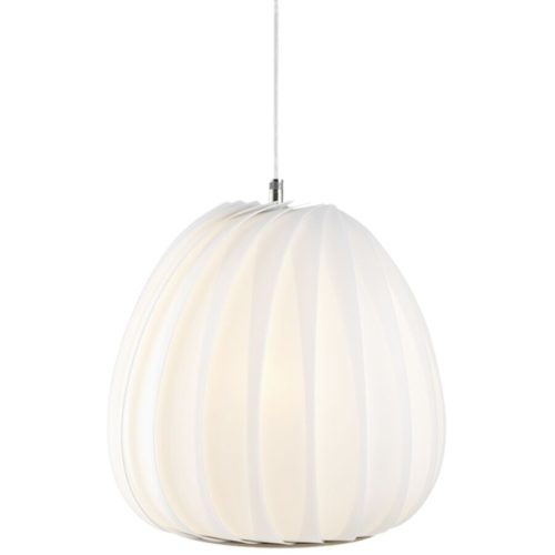 Tom Rossau Pendellampe Avellana Weiss Kunststoff 30 cm 25 cm - LED - Lichtfarbe: Extra warmweiss - Pendellampe- LED Energiesparlampe