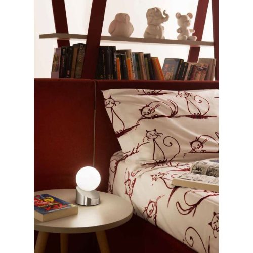 Tischlampe Gravity Silber Glas/Metall 10 cm 15 cm - LED - Lichtfarbe: Warmweiss - Material: Metall/Opalglas - Tischlampe- LED Energiesparlampe