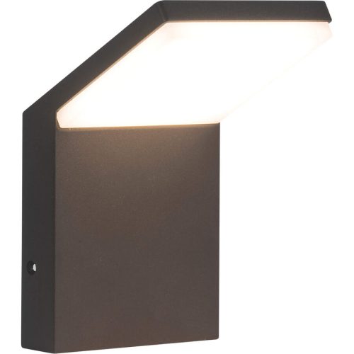 Wandlampe aussen Vive Grau Aluminium 10 cm 16 cm - Farbe: anthrazit - LED - Lichtfarbe: Warmweiss - Material: Aluguss - Wandlampe aussen- LED