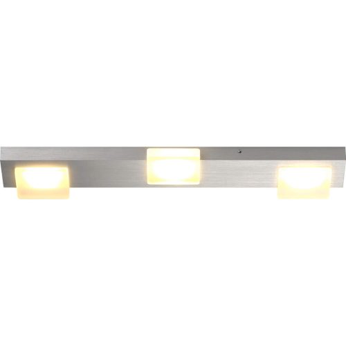 Bopp Deckenlampe Lamina Silber Aluminium 12 cm 3 cm - Farbe: Aluminium geschliffen - LED - Lichtfarbe: Extra warmweiss - Deckenlampe- LED