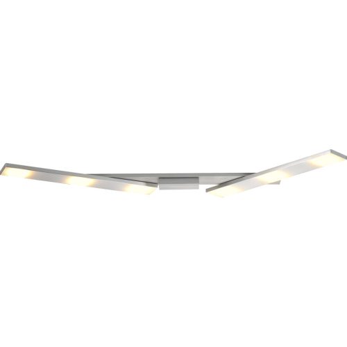 Bopp Deckenlampe Slight Silber Aluminium 12 cm 4 cm - Farbe: Aluminium geschliffen - LED - Lichtfarbe: Extra warmweiss - Deckenlampe- LED