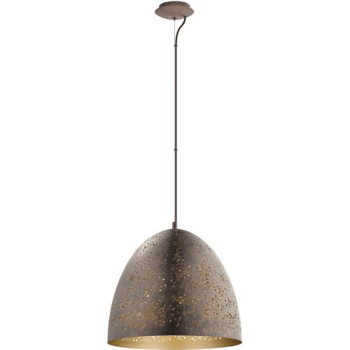 Eglo Pendellampe Safi Braun Stahl 200 cm - Farbe: Gold - LED - Pendellampe- LED Energiesparlampe