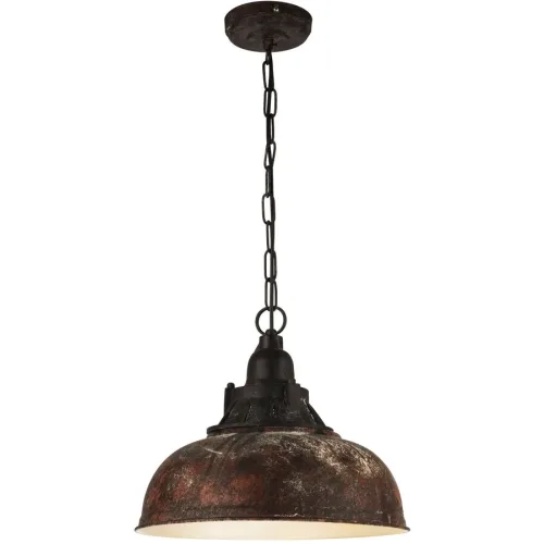 Eglo Pendellampe Grantham 1 Antik-braun, beige B 37 cm