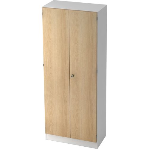 Hammerbacher, Hammerbacher Flügeltürenschrank Eiche, Weiß 800 x 420 x 2.004 mm