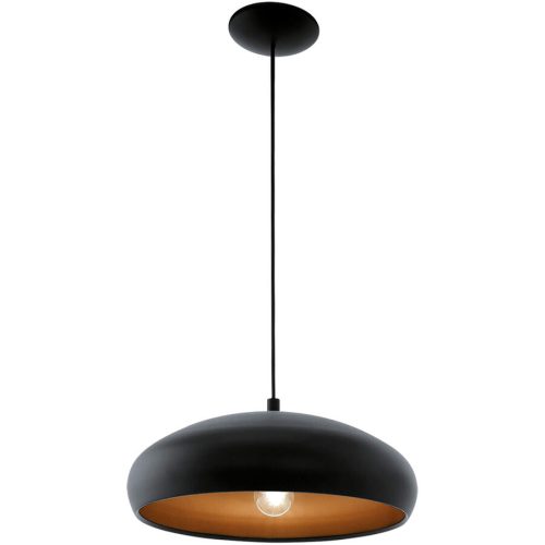 Pendellampe Mogano 1 Schwarz Stahl 110 cm - Pendellampe