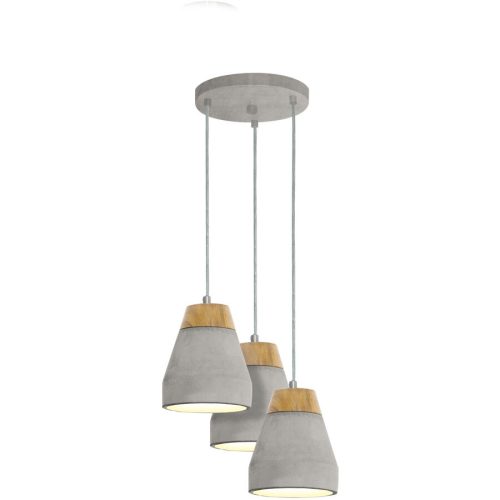 Pendellampe Tarega Braun/Grau Beton 150 cm - Farbe: grau/braun - Pendellampe