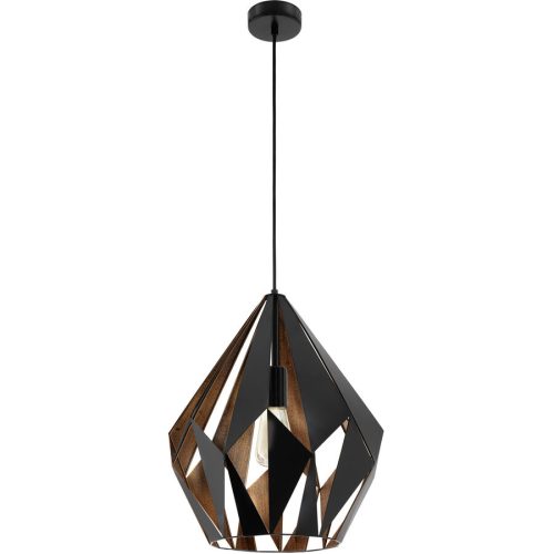 Pendellampe Carlton 1 Schwarz Stahl 150 cm - Pendellampe