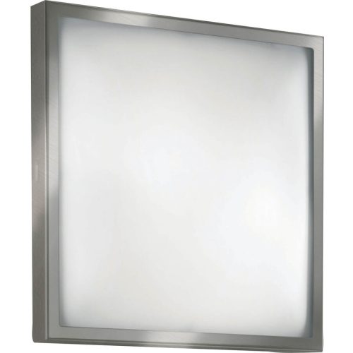 Deckenlampe Opus Grau Metall 30 cm 8.5 cm - Farbe: Nickel satiniert - Deckenlampe