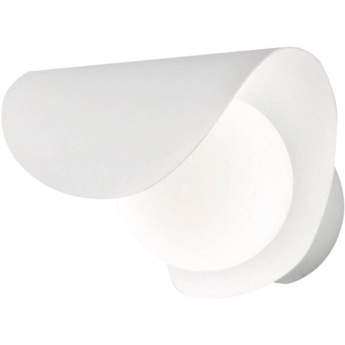 Wandlampe Galo Weiss Metall 16 cm 18 cm - LED - Lichtfarbe: Warmweiss - Wandlampe- LED Energiesparlampe